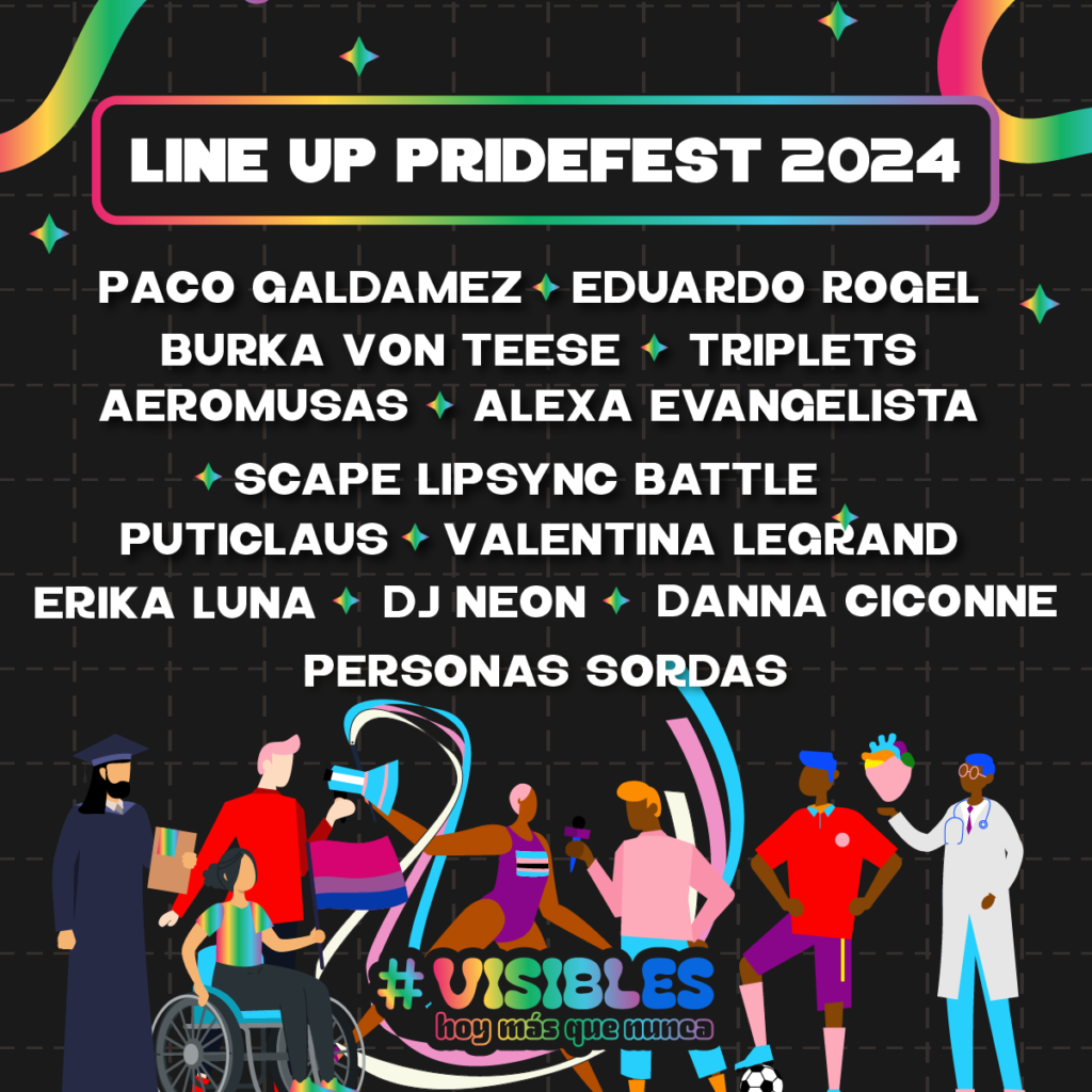 LineUp Pridefest SV 2024